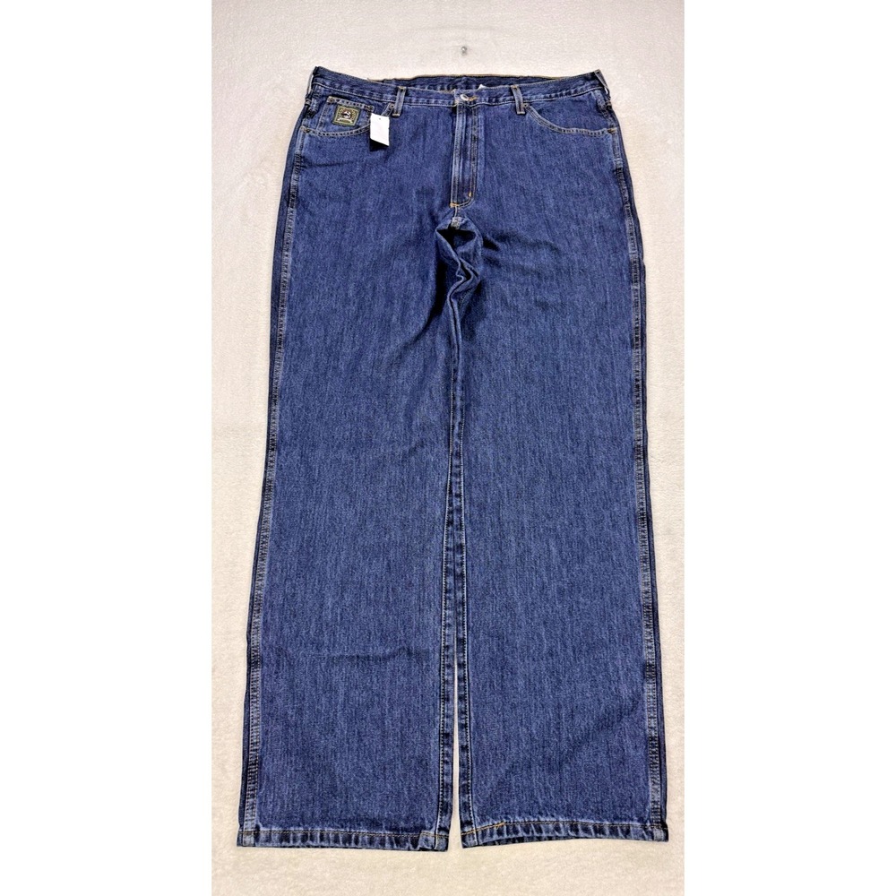 Cinch Jeans Men 29x32 Blue Relaxed Straight Distress Whisker Denim White Label